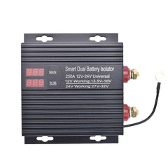150/250 Amp Dual Smart Battery Isolator Universal 12V/24V Voltage Sensitive Relay