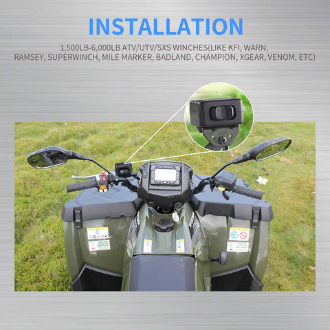 250A 12V Winch Solenoid Relay Contactor Winch Rocker Thumb Switch for ...