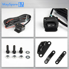 12V Winch Rocker Thumb- witch for ATV UTV Handlebar Control Line Kit