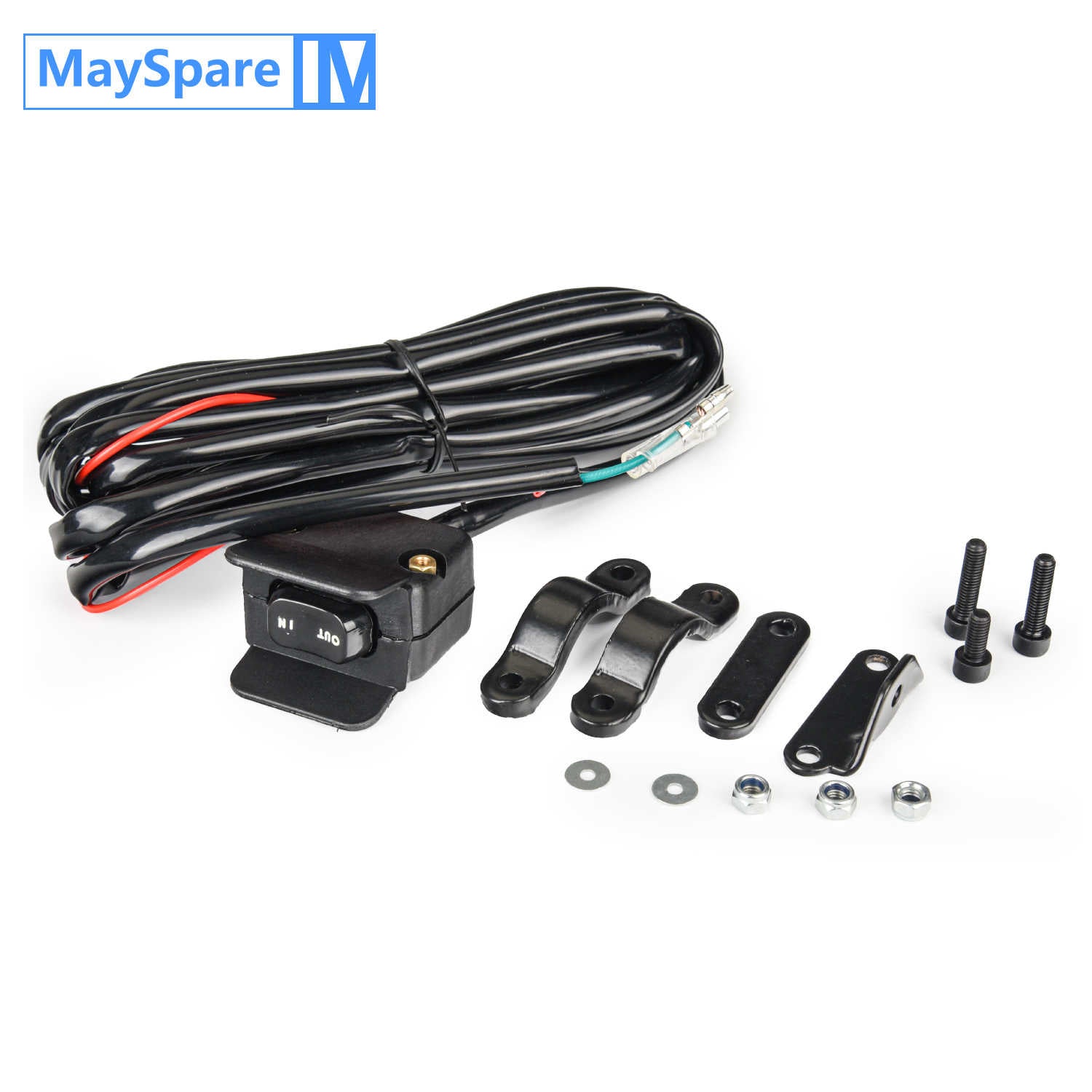 12V Winch Rocker Thumb Switch with Mounting Bracket