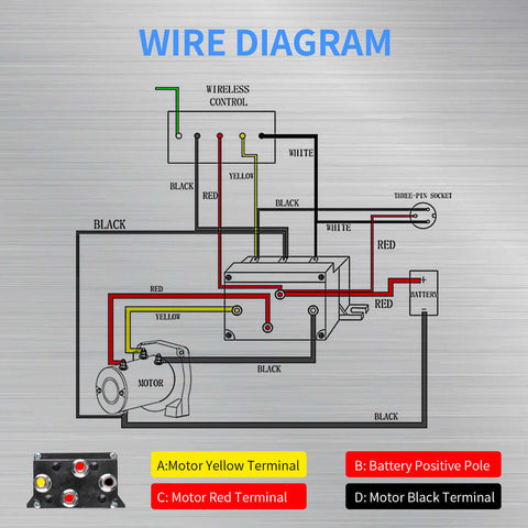 12V 500A Winch Solenoid Relay for 8000-15000lb ATV UTV-MaySpare