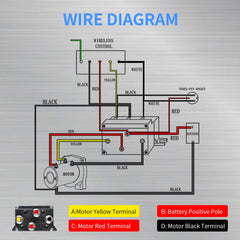 12v 500A winch solenoid relay wire diagram