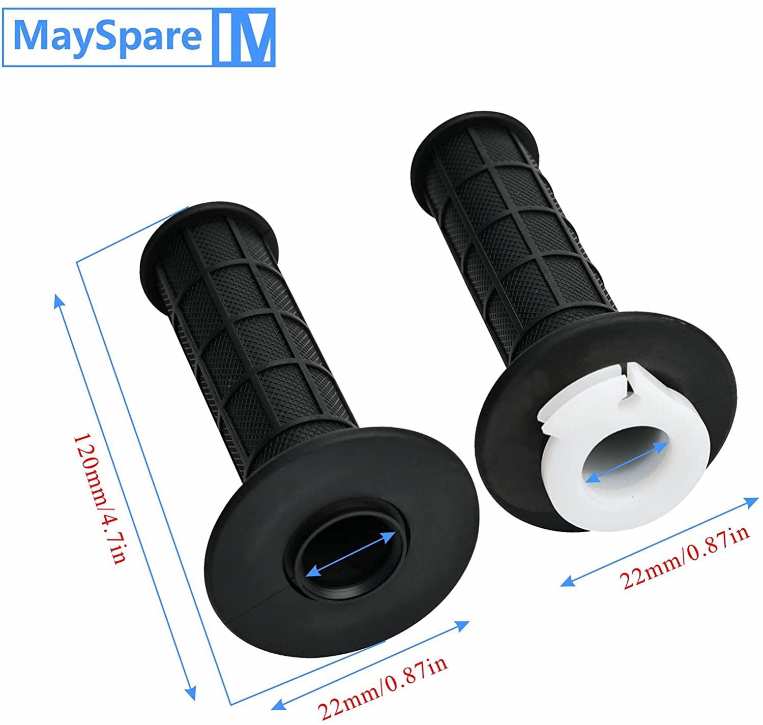 MaySpare Throttle Handle Grips and Throttle Cable 50 Inch For ATV Quad Pit Bike Dirt Bike Baja Mini Bike Mb165 Mb200 196cc 200cc Doodlebug Bike - mayspare