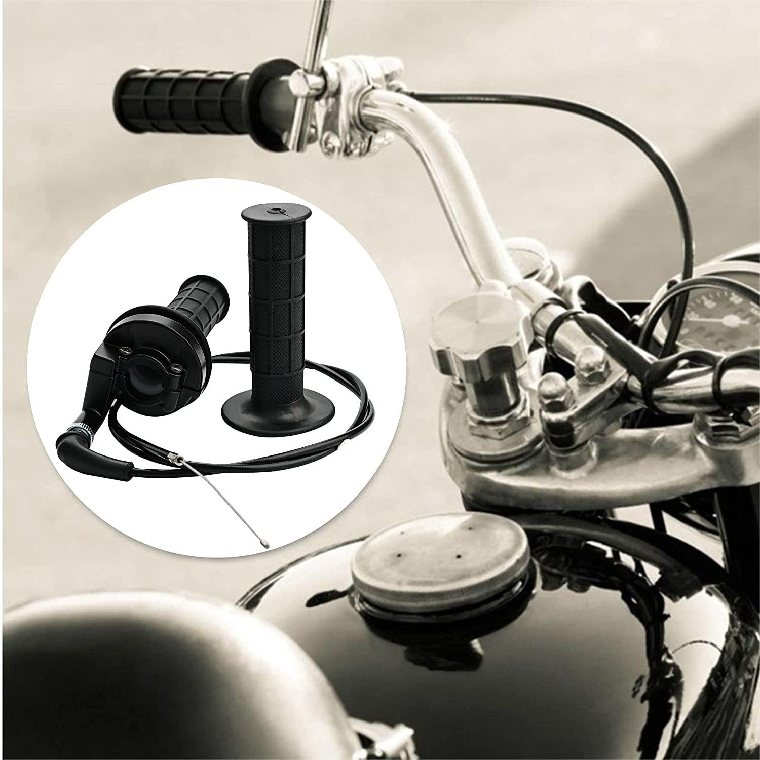 MaySpare Throttle Handle Grips and Throttle Cable 50 Inch For ATV Quad Pit Bike Dirt Bike Baja Mini Bike Mb165 Mb200 196cc 200cc Doodlebug Bike - mayspare