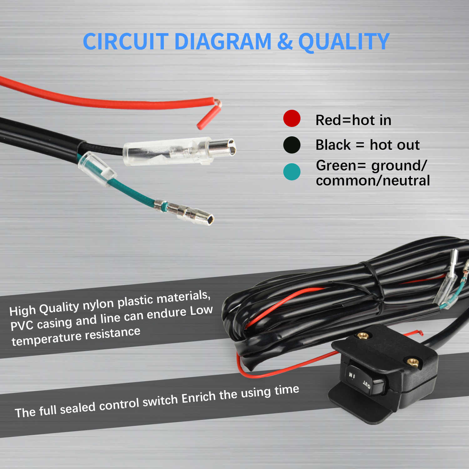 ATV UTV winch rocker thumb switch circuit diagram quality