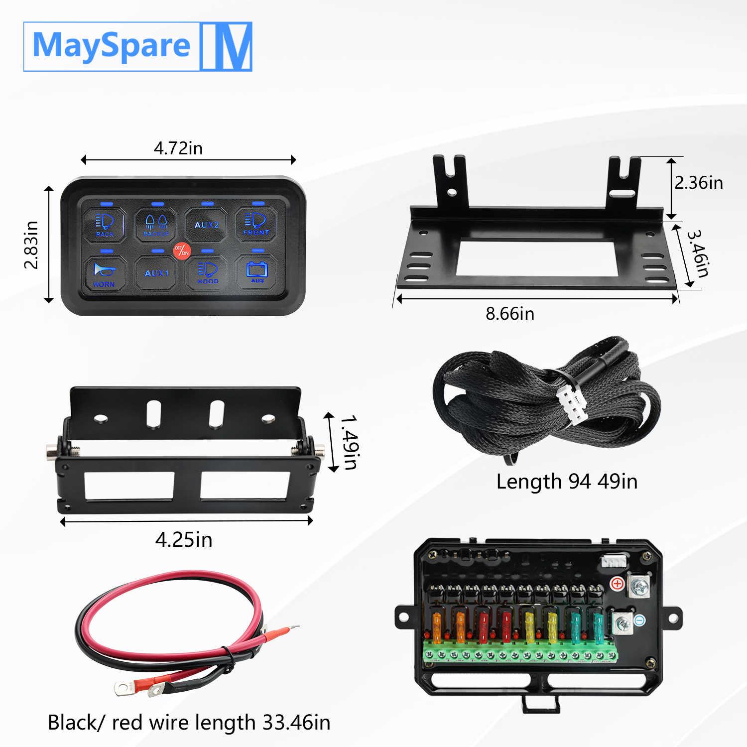 6 Gang Wireless Switch Panel - Waterproof Magnetic Control System For Cars, Trucks & Boats