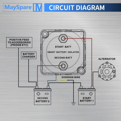 Double Battery Automatic Charger circuit diagram