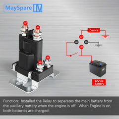 Solenoid Relay Battery Isolator interface usage