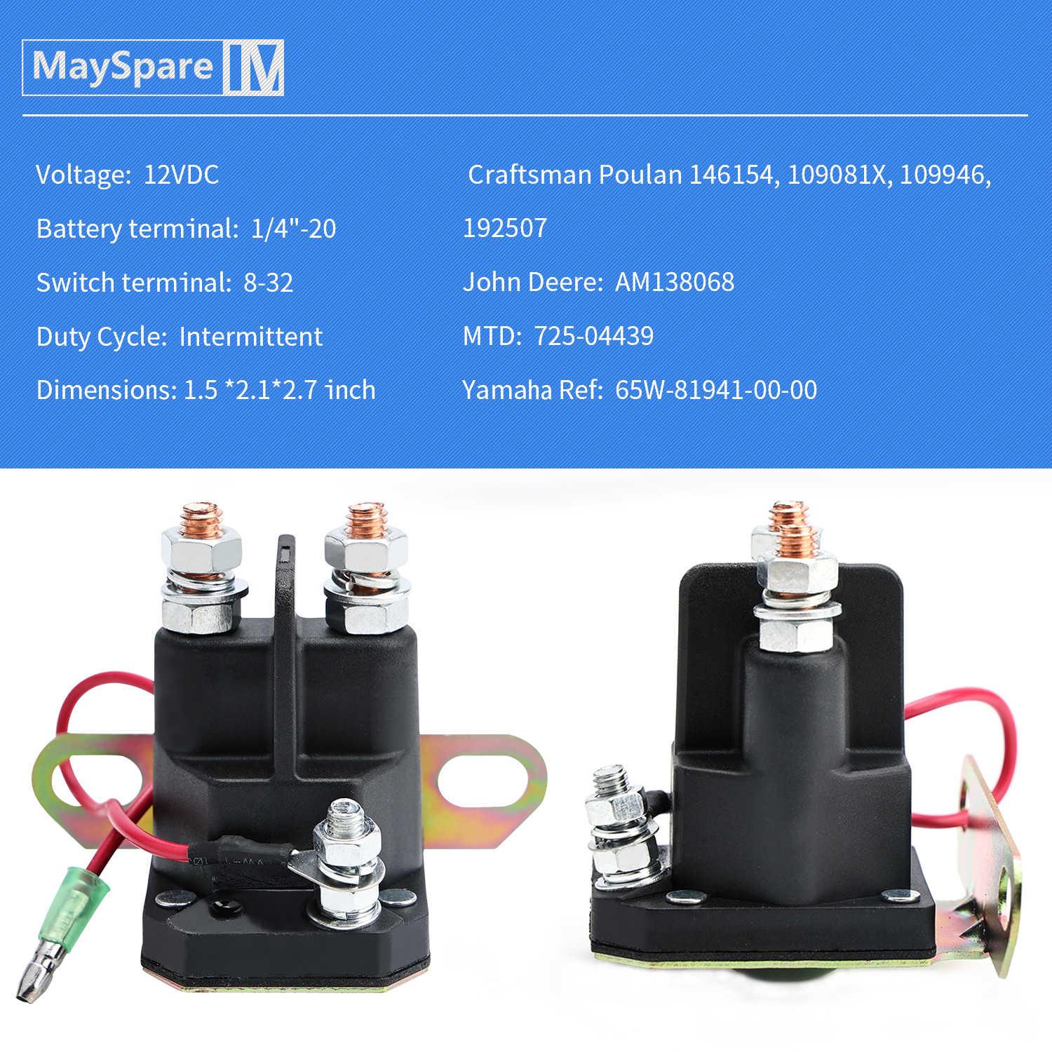 Starter Solenoid Relay for Polaris Sportsman Specification Table