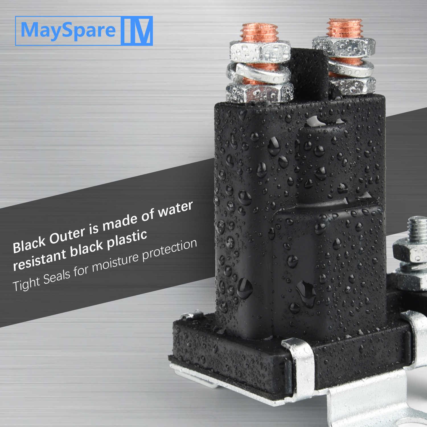 The battery isolator is made of a black waterproof housing