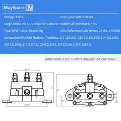 This solenoid only works with Permanent Magnet motors