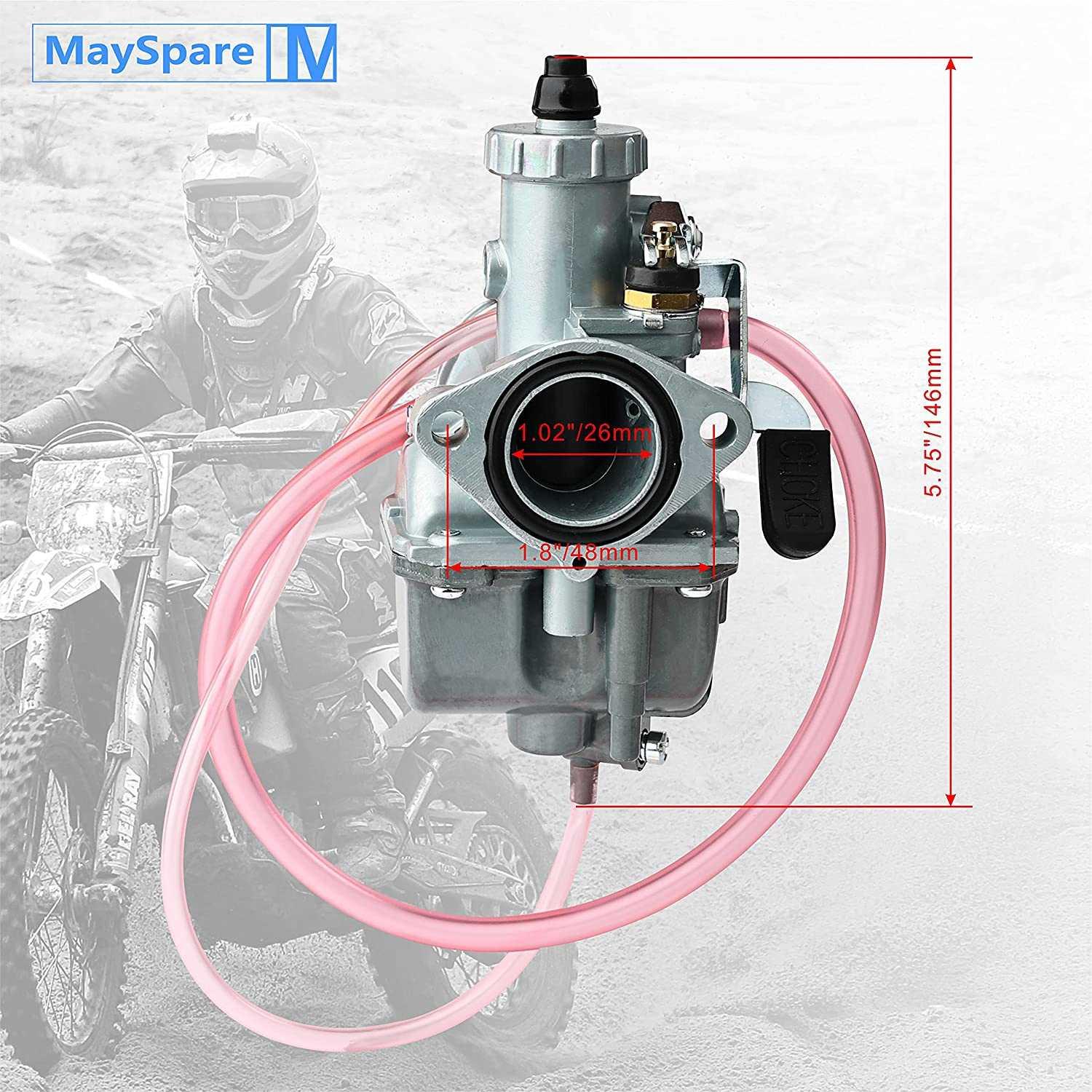 VM22 26m Carburetor dimension drawing 1