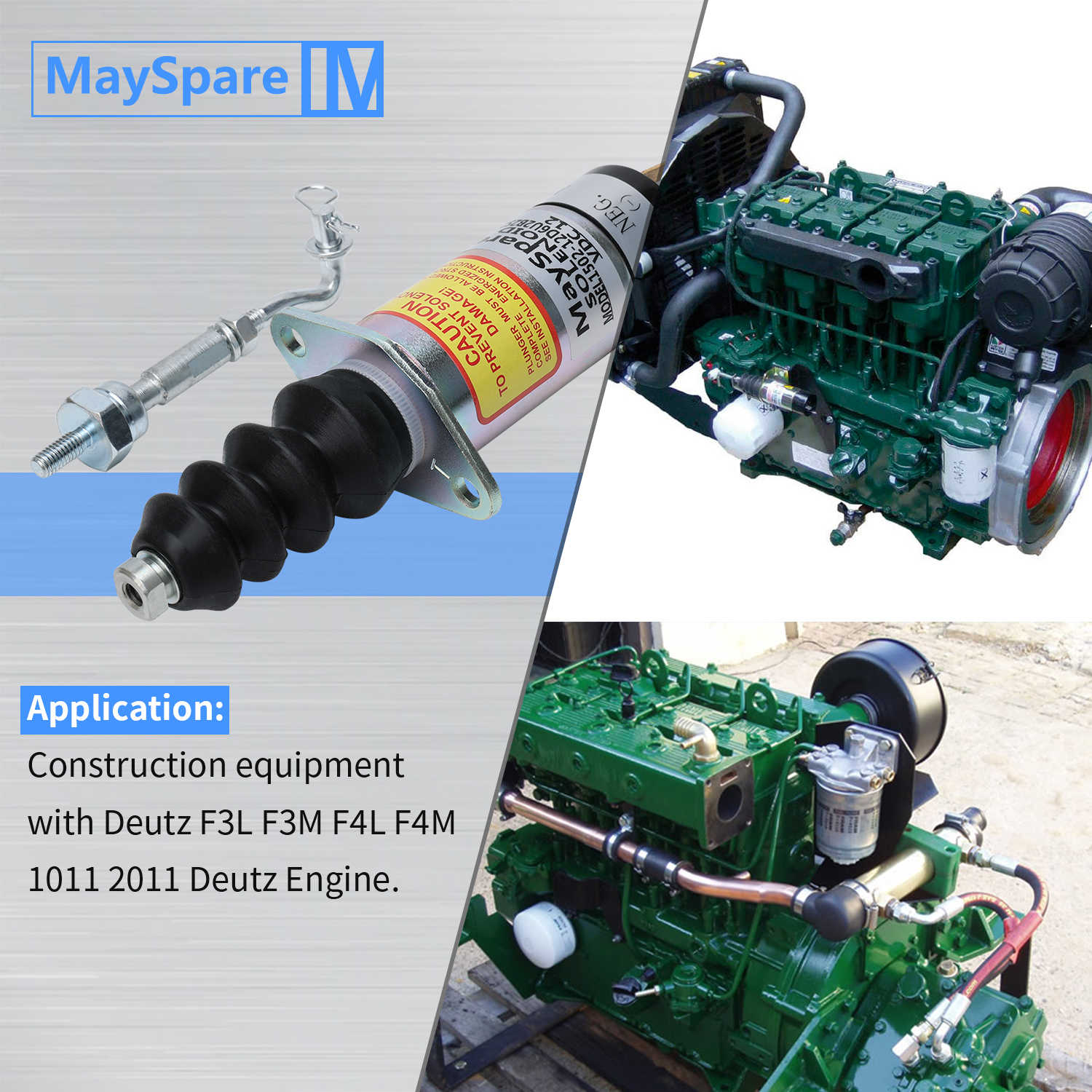 thumbnail image 2 of 24V Fuel Shut Off Solenoid Valve – Woodward Engine – Replaces 1502-24C6U1B2S1A – Dyno Racing 2 of 3