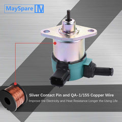 kubota fuel shut off solenoid and copper wire coil