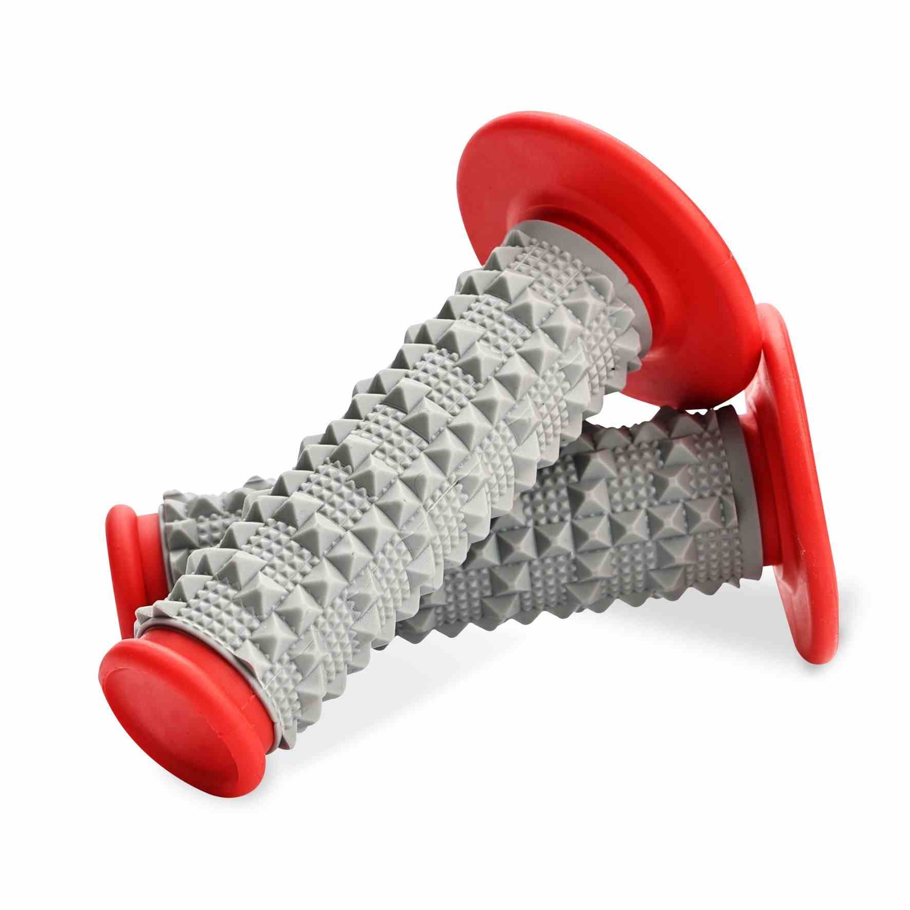 red motorcycle handlebar grips